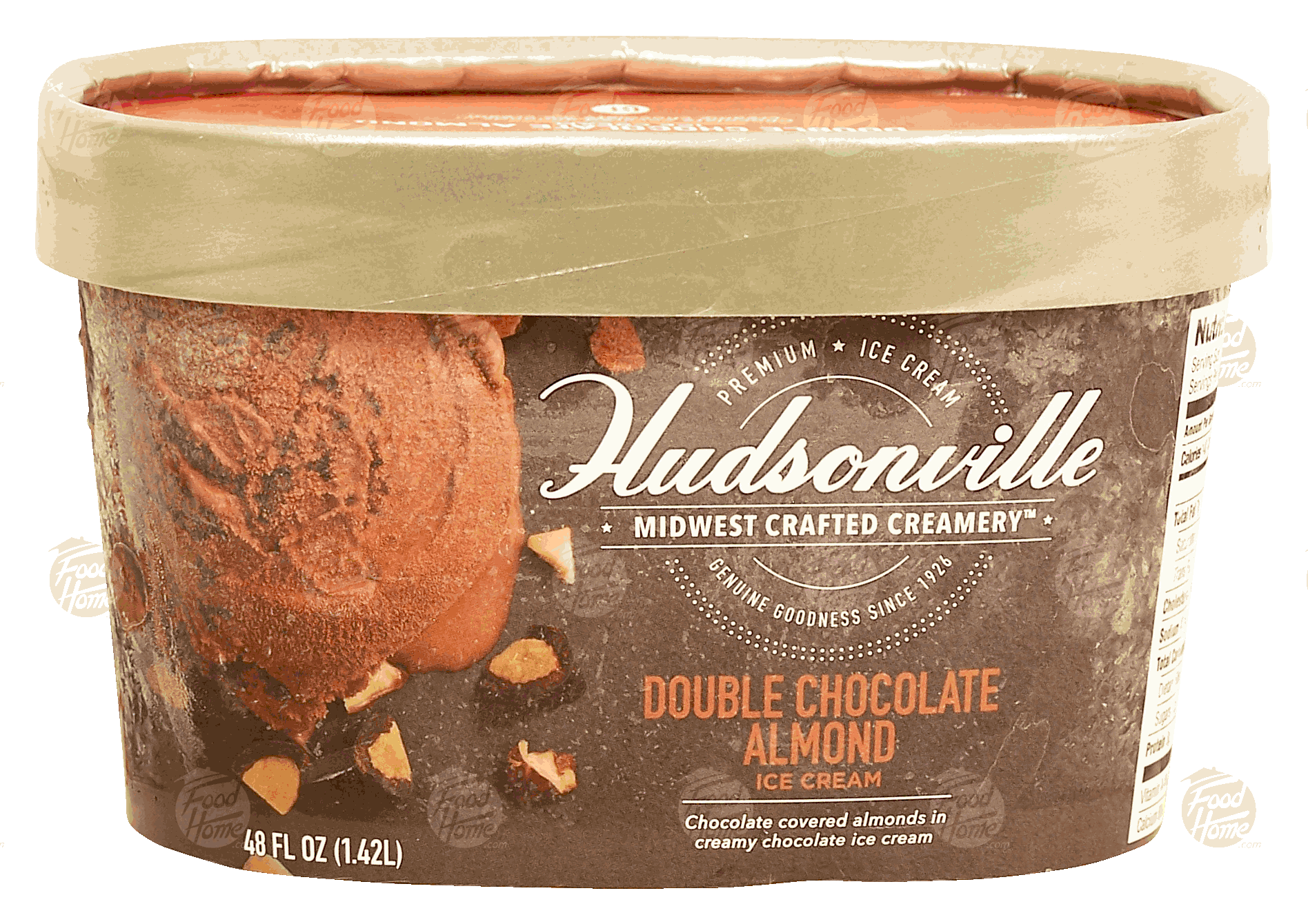 Hudsonville Midwest Crafted Creamery double chocolate almond ice cream Full-Size Picture